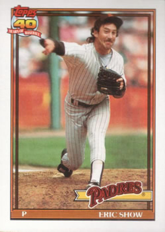 1991 Topps #613 Eric Show VG San Diego Padres 