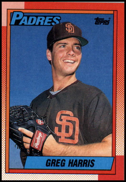 1990 Topps #572 Greg Harris VG San Diego Padres 