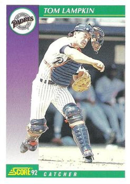 1992 Score #338 Tom Lampkin VG  San Diego Padres 