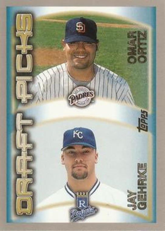2000 Topps #216 Omar Ortiz/Jay Gehrke VG San Diego Padres/Kansas City Royals 