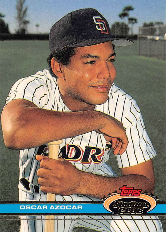 1991 Stadium Club #450 Oscar Azocar VG San Diego Padres 
