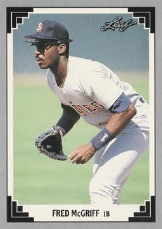 1991 Leaf #342 Fred McGriff VG San Diego Padres 