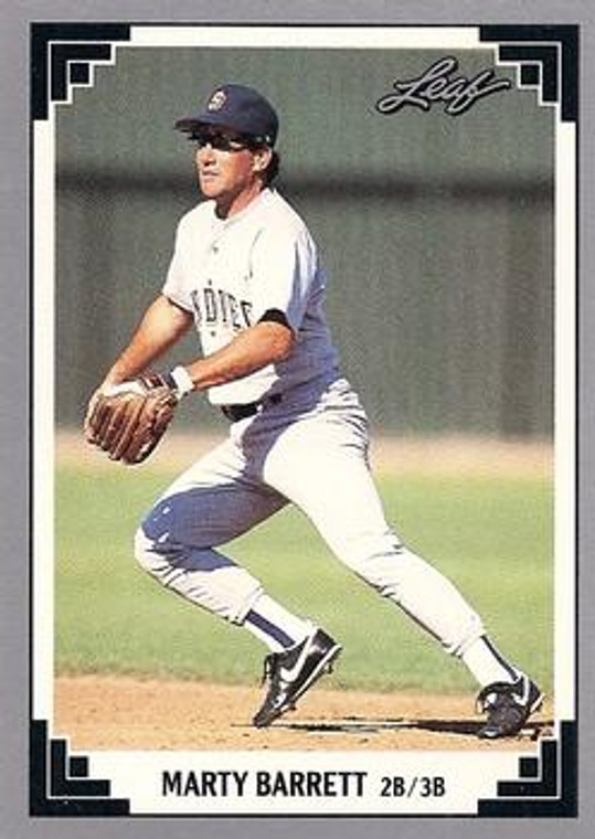 1991 Leaf #474 Marty Barrett VG San Diego Padres 