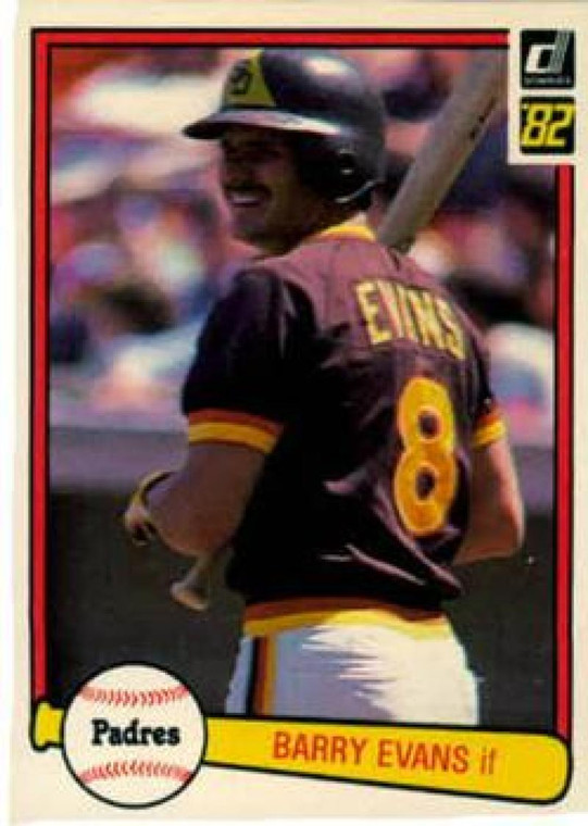 1982 Donruss #271 Barry Evans VG San Diego Padres 