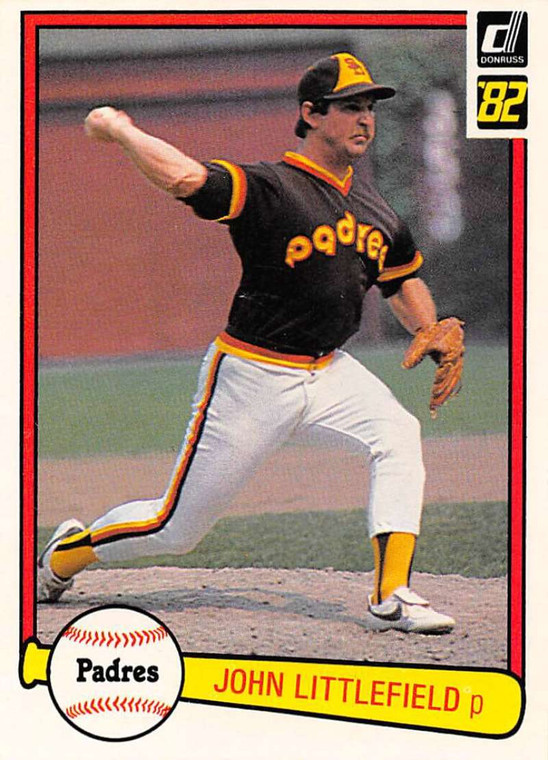 1982 Donruss #145 John Littlefield VG San Diego Padres 