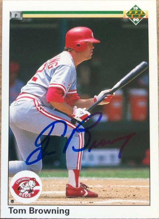 Tom Browning Autographed 1990 Upper Deck #189