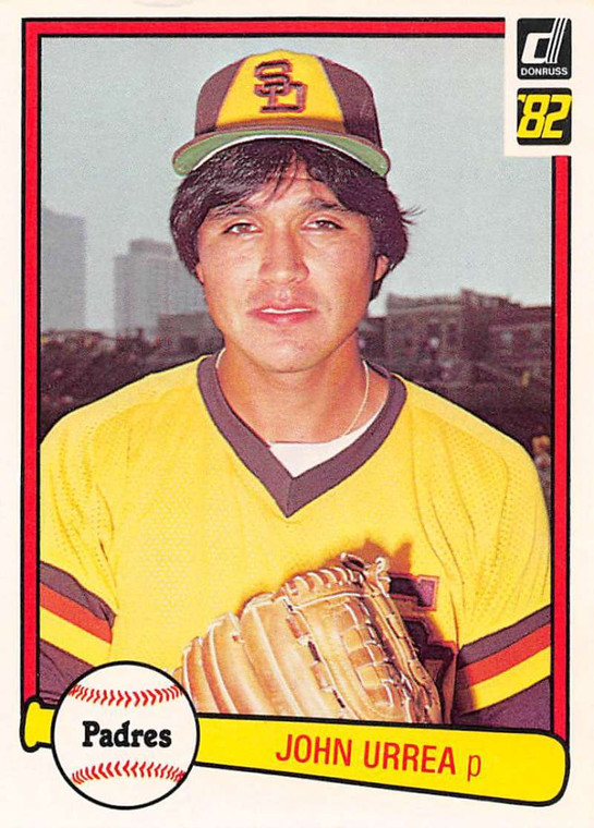 1982 Donruss #313 John Urrea VG San Diego Padres 