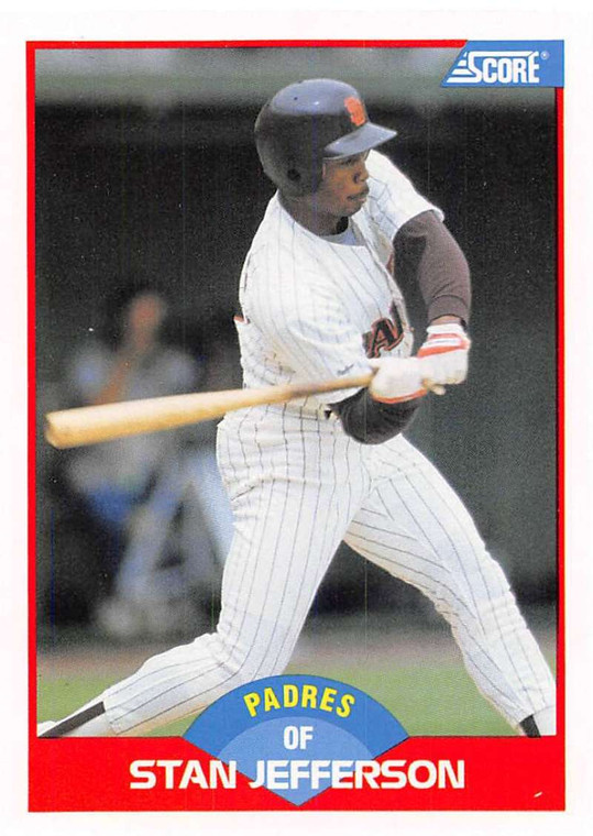 1989 Score #519 Stan Jefferson VG San Diego Padres 