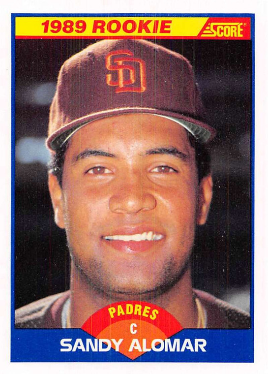 1989 Score #630 Sandy Alomar Jr. VG San Diego Padres 