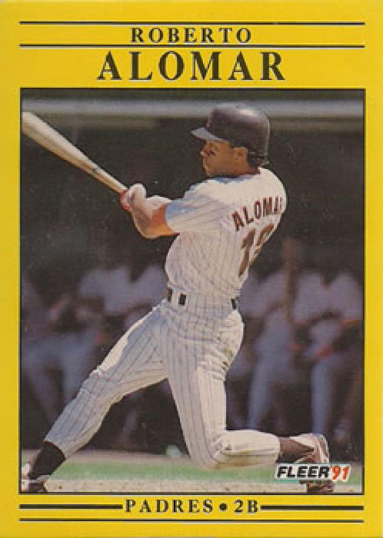 1991 Fleer #523 Roberto Alomar VG San Diego Padres 