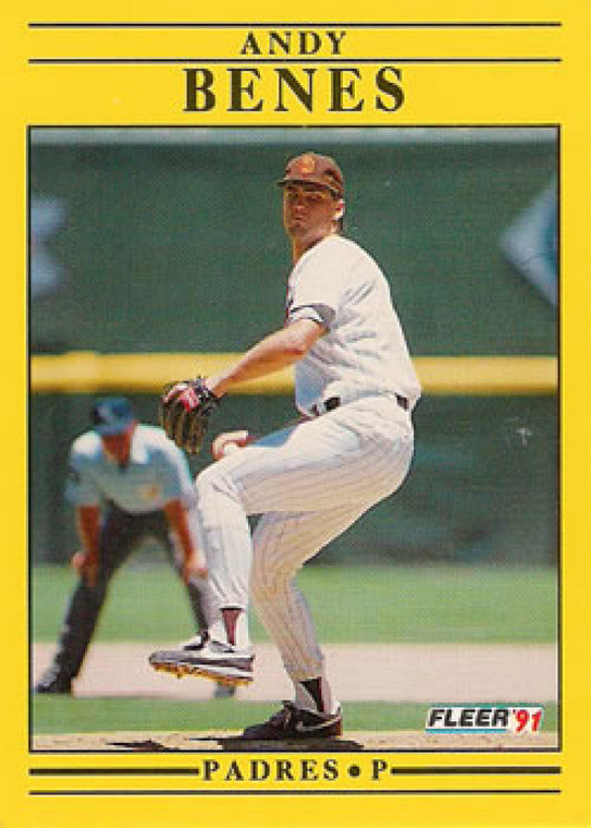 1991 Fleer #524 Andy Benes VG San Diego Padres 