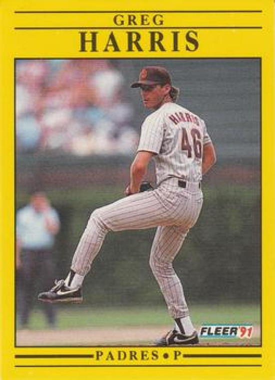 1991 Fleer #531 Greg Harris VG San Diego Padres 