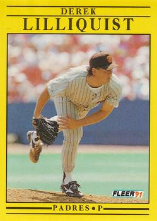 1991 Fleer #535 Derek Lilliquist VG San Diego Padres 