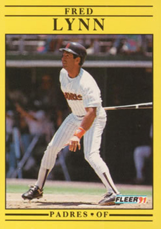 1991 Fleer #536 Fred Lynn VG San Diego Padres 
