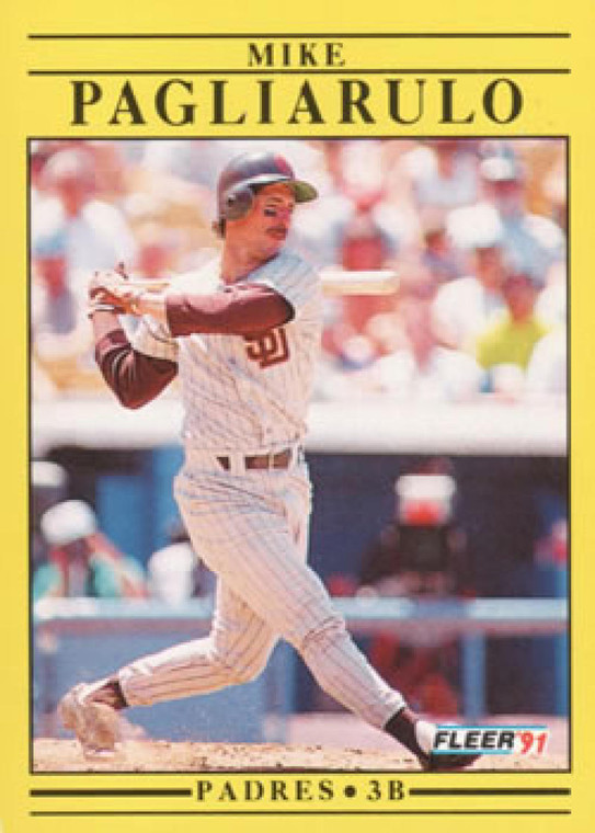 1991 Fleer #537 Mike Pagliarulo VG San Diego Padres 