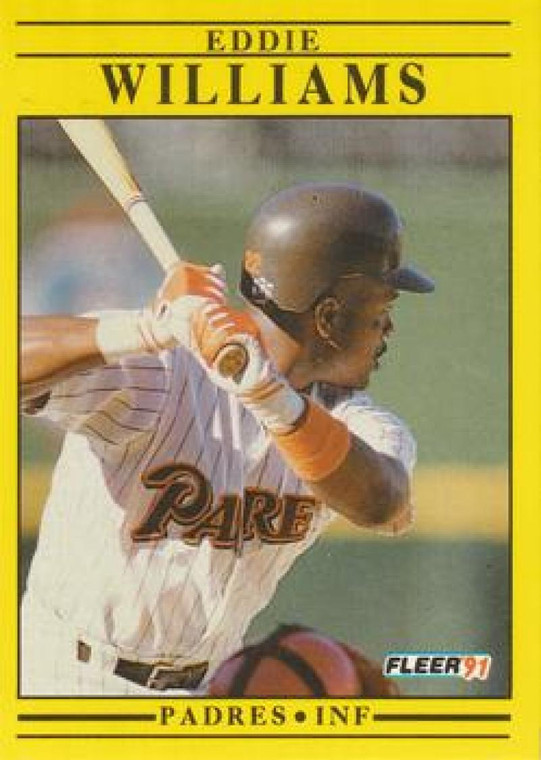 1991 Fleer #548 Eddie Williams VG San Diego Padres 