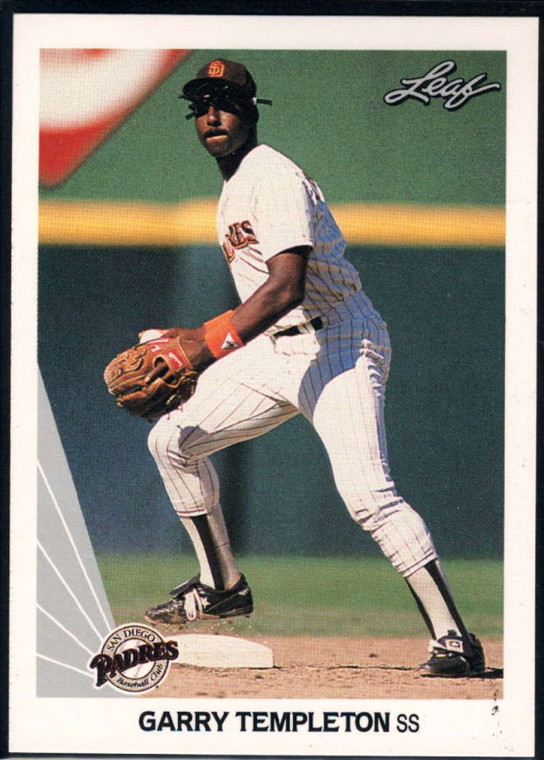 1990 Leaf #102 Garry Templeton VG San Diego Padres 
