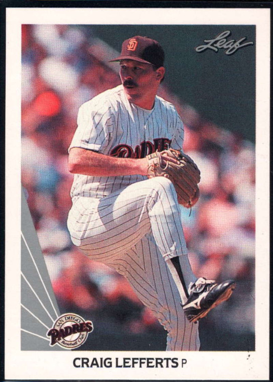 1990 Leaf #339 Craig Lefferts VG San Diego Padres 