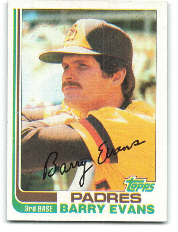1982 Topps #541 Barry Evans VG San Diego Padres 