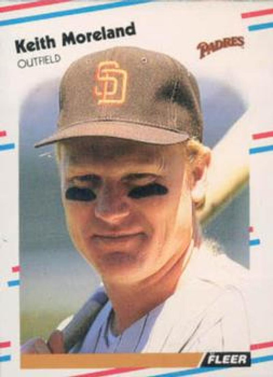 SOLD 30009 1988 Fleer Update #124 Keith Moreland VG San Diego Padres 