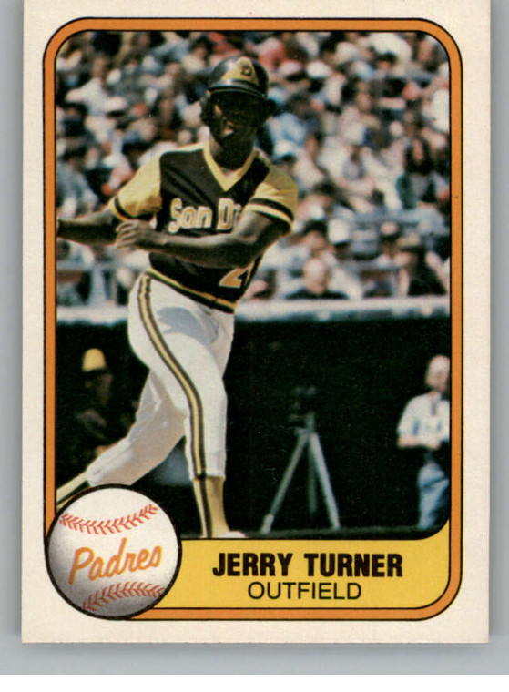 1981 Fleer #504 Jerry Turner VG San Diego Padres 