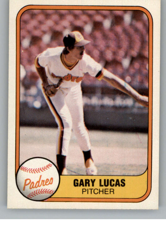 1981 Fleer #502 Gary Lucas VG RC Rookie San Diego Padres 