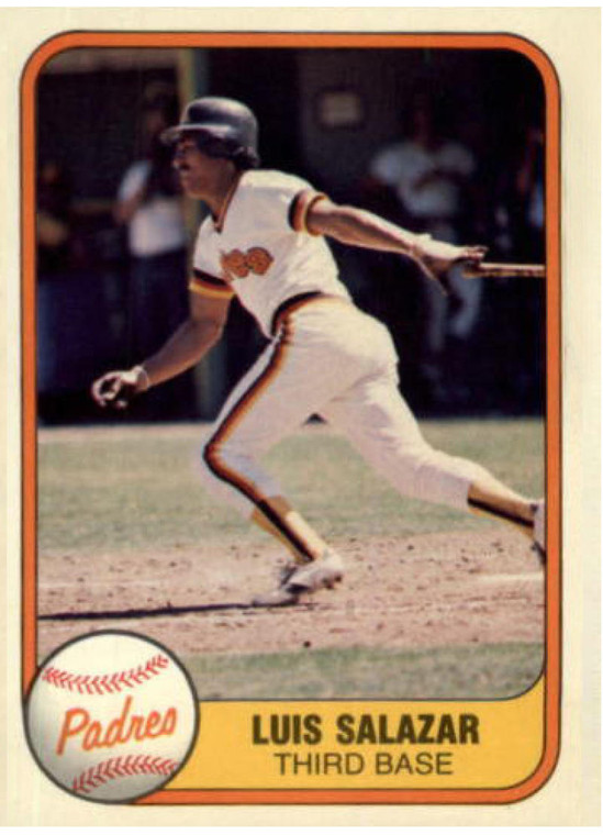 1981 Fleer #501 Luis Salazar VG RC Rookie San Diego Padres 