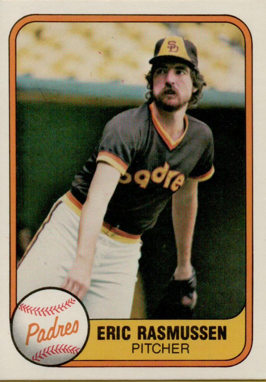 1981 Fleer #497 Eric Rasmussen VG San Diego Padres 