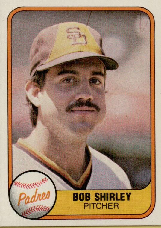 1981 Fleer #495 Bob Shirley VG San Diego Padres 