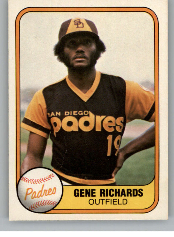 1981 Fleer #486 Gene Richards VG San Diego Padres 