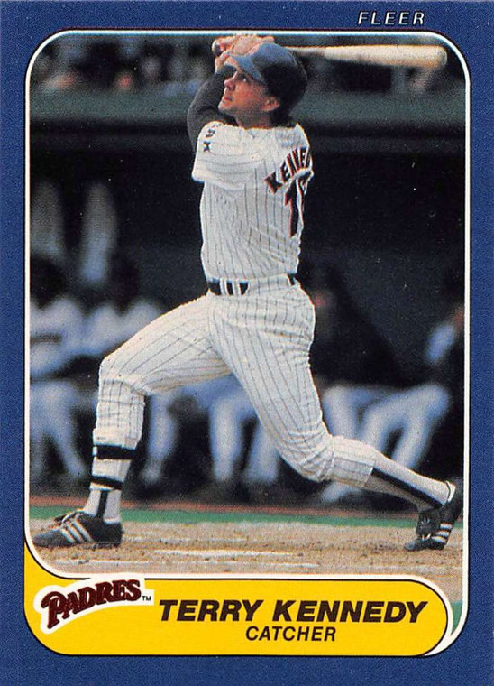 1986 Fleer #327 Terry Kennedy VG San Diego Padres 