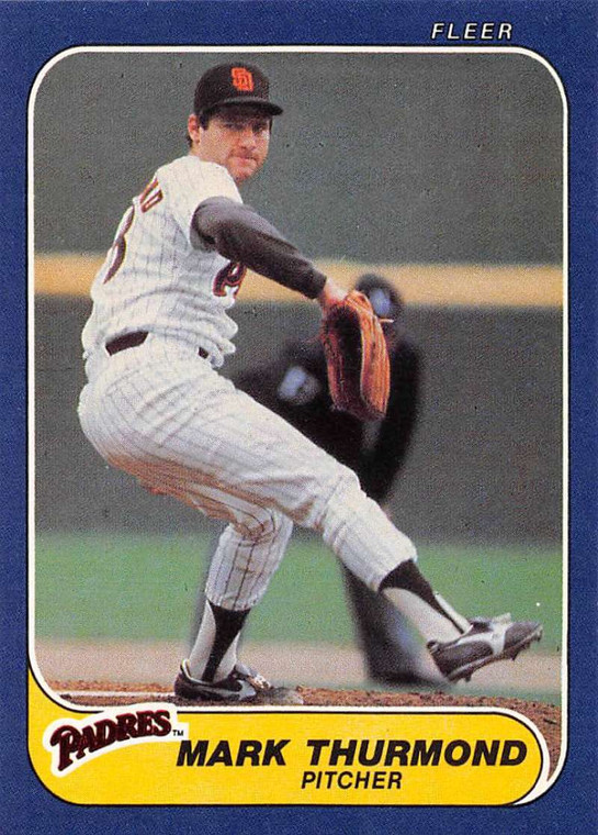 1986 Fleer #337 Mark Thurmond VG San Diego Padres 