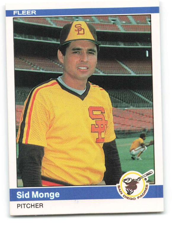1984 Fleer #308 Sid Monge VG San Diego Padres 
