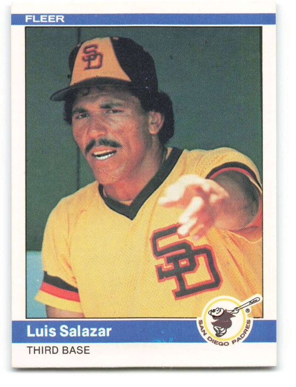 1984 Fleer #311 Luis Salazar VG San Diego Padres 