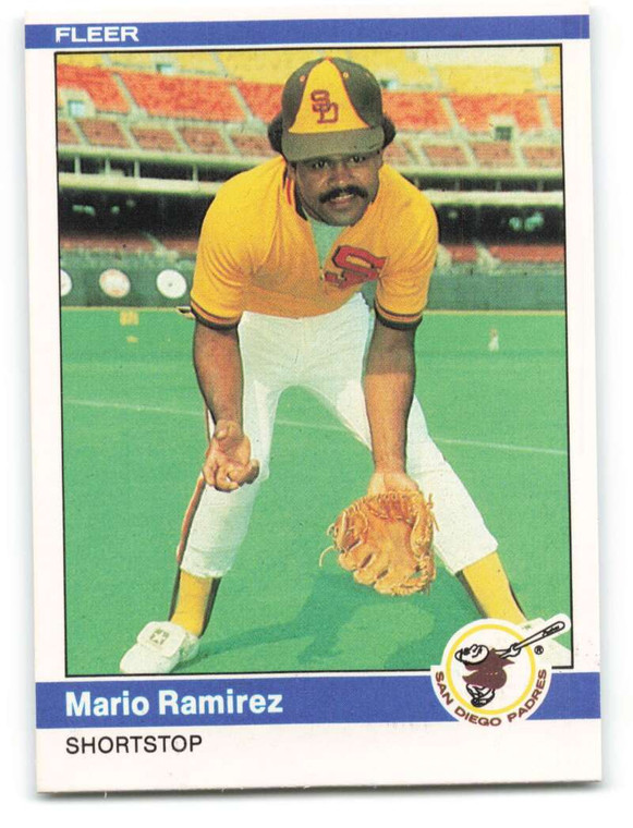 1984 Fleer #309 Mario Ramirez VG San Diego Padres 