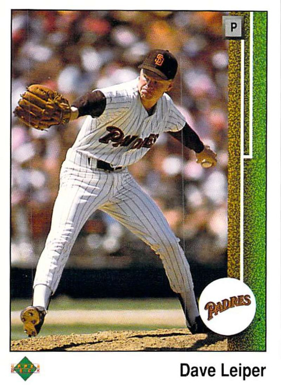 1989 Upper Deck #363 Dave Leiper VG San Diego Padres 