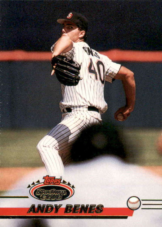 1993 Stadium Club #581 Andy Benes VG San Diego Padres 