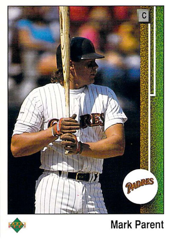 1989 Upper Deck #492 Mark Parent VG RC Rookie San Diego Padres 