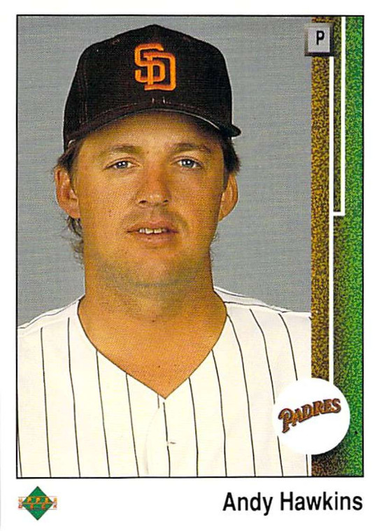 1989 Upper Deck #495 Andy Hawkins VG San Diego Padres 