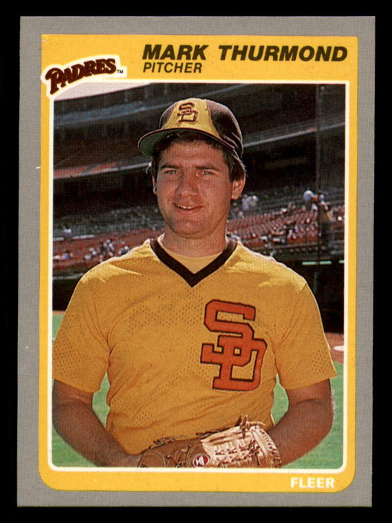 1985 Fleer #46 Mark Thurmond VG San Diego Padres 