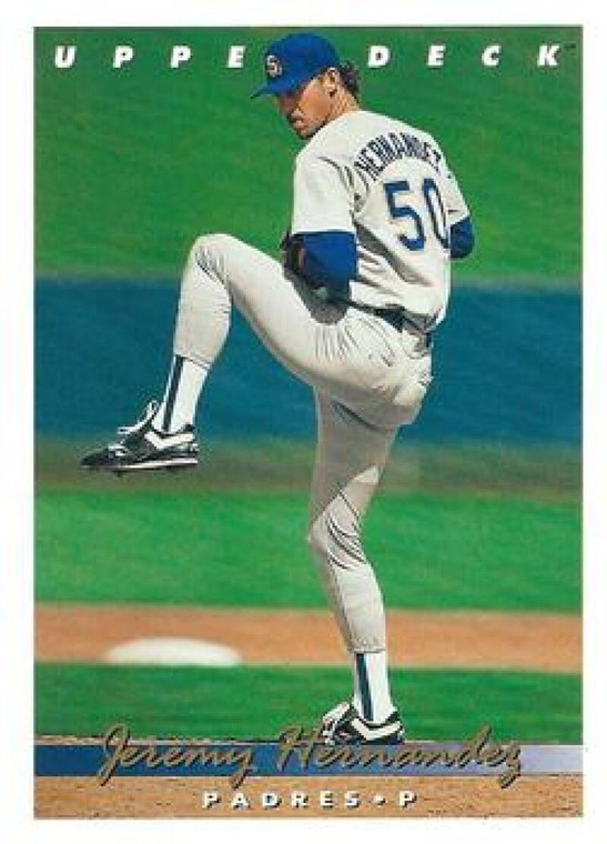 1993 Upper Deck #811 Jeremy Hernandez VG San Diego Padres 