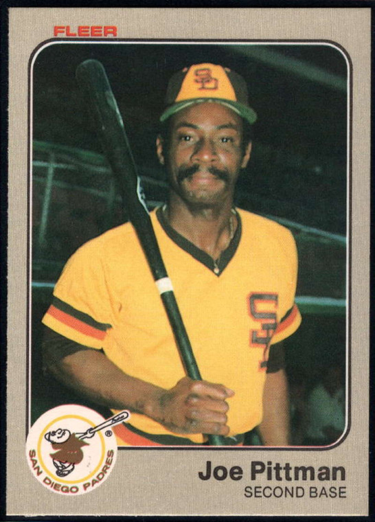 1983 Fleer #369 Joe Pittman VG San Diego Padres 