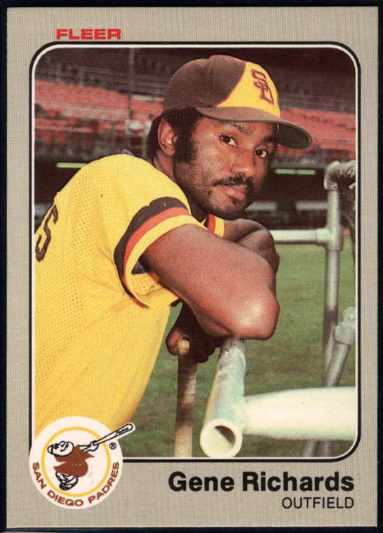 1983 Fleer #370 Gene Richards VG San Diego Padres 
