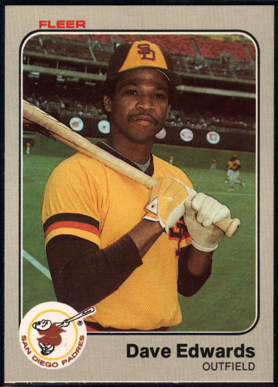 1983 Fleer #357 Dave Edwards VG San Diego Padres 