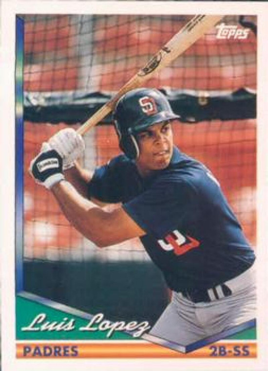 1994 Topps #336 Luis Lopez VG San Diego Padres 