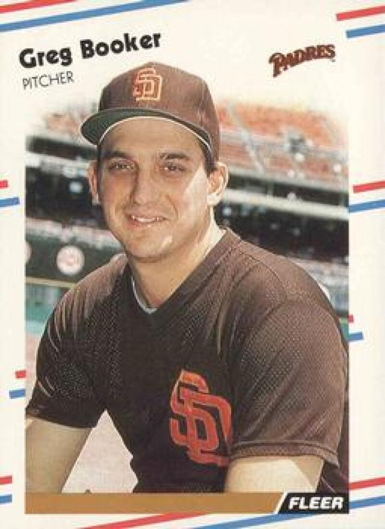 1988 Fleer #577 Greg Booker VG San Diego Padres 