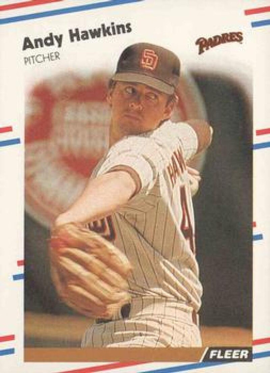 1988 Fleer #586 Andy Hawkins VG San Diego Padres 
