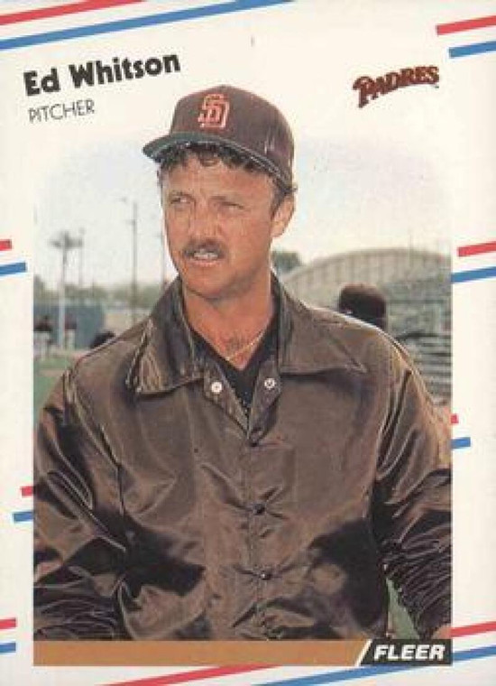 1988 Fleer #599 Ed Whitson VG San Diego Padres 