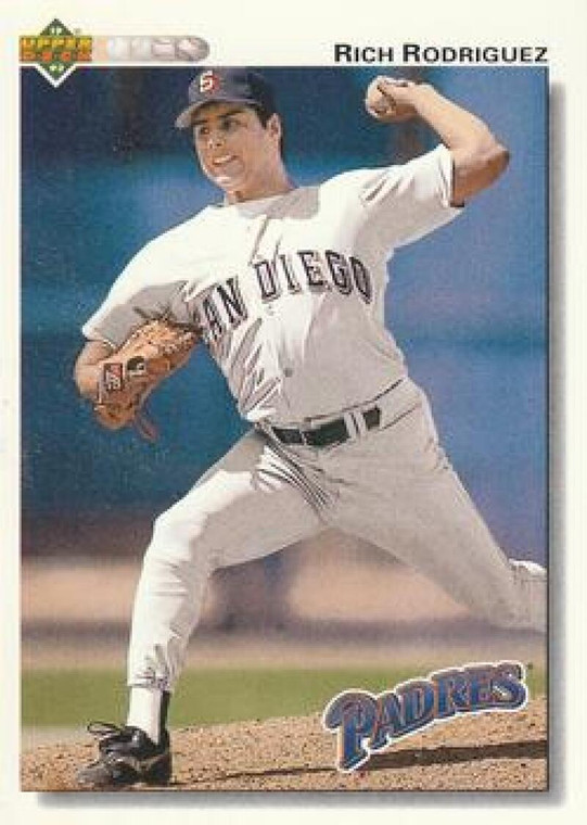 1992 Upper Deck #568 Rich Rodriguez VG San Diego Padres 