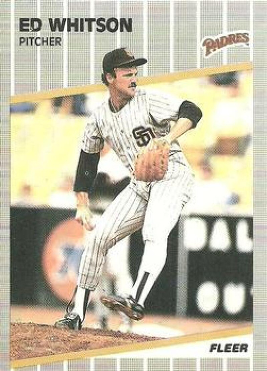 1989 Fleer #321 Ed Whitson VG San Diego Padres 